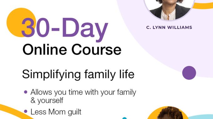 How To Simplify Your Family Life And Remain Sane & Healthy Program